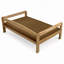 Lit pour chien surélevé Ayra, bois massif, matelas moka, finition noire, petit-94890085-94890089