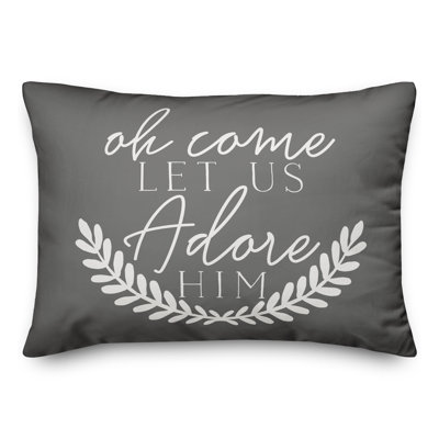  Coussin Oh Come Let Us Adore him