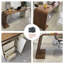 Bureau rectangulaire brun à 3 tiroirs-108308776-108308773