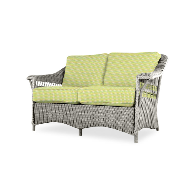 Nantucket Outdoor 2 - Seat Loveseat, Loveboat Mint, Pewter