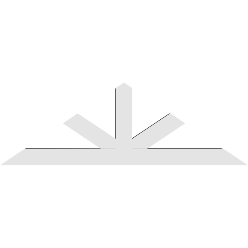 Support à pignon Saratoga, H 20 po x l 60 po (pas: 8/12), P 4 po x F 4 po, PVC