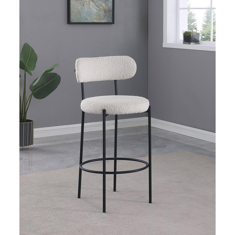 Chaise à hauteur de comptoir Annaclaire (ensemble de 2), Gris, Très grand (siège d'une hauteur de 41 po)