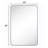 Javeion Stainless Steel Rectangle Mirror-93763204-93763209