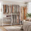 Bendik Clothing Rack with 4 clothes rails and 6 height-adjustable shelves 1 hook-973816138