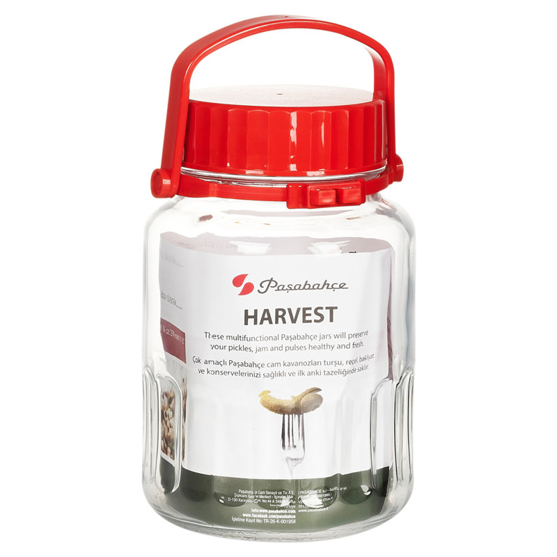 Glass Jar - Set of 6, 32.5cm H x 12.5cm W x 12.5cm D