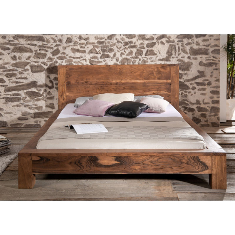 Shaman Solid Wood Bed, 140 x 200cm