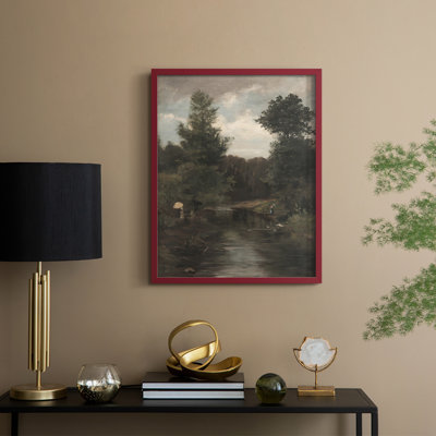Vintage Landscape CXCVII Framed Print - Solid Wood