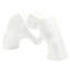 4" White Resin Heart Hands Tabletop Sculpture