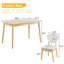 Ensemble de salle à manger 5 pièces en bois massif pour 4, table de cuisine moderne avec chaises rembourrées -17976069-17976066