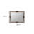 28" Gray Framed Accent Mirror