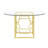 Alecto Round Glass Top Metal Base Dining Table-1790607090