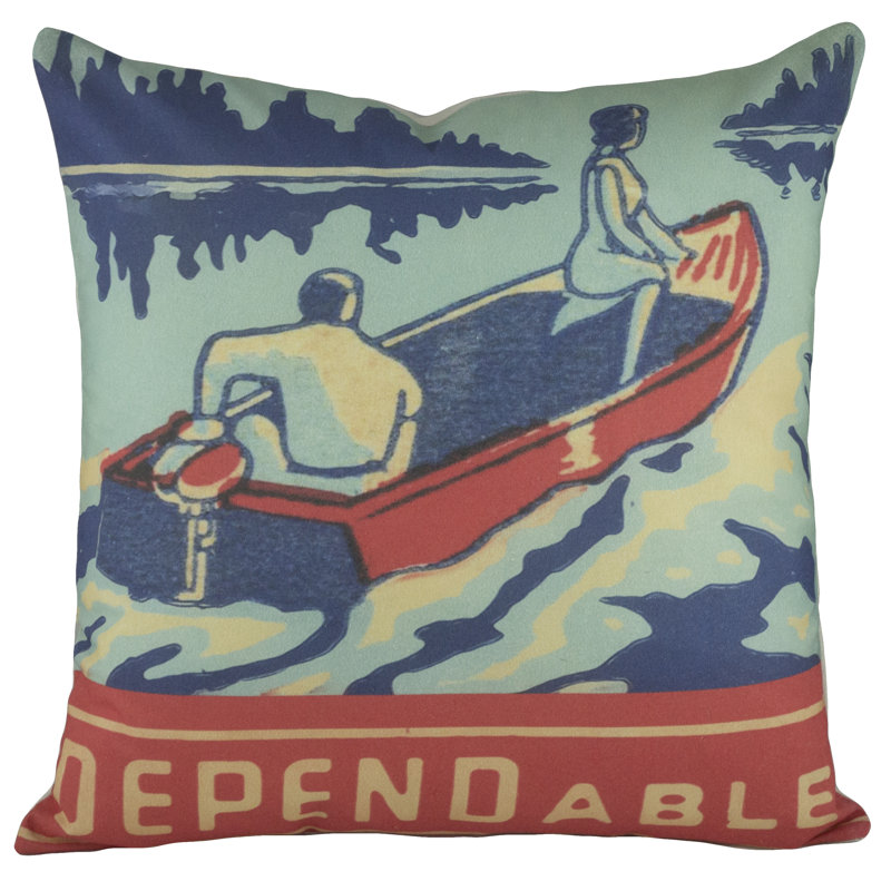 Cotton Reversible Throw Pillow