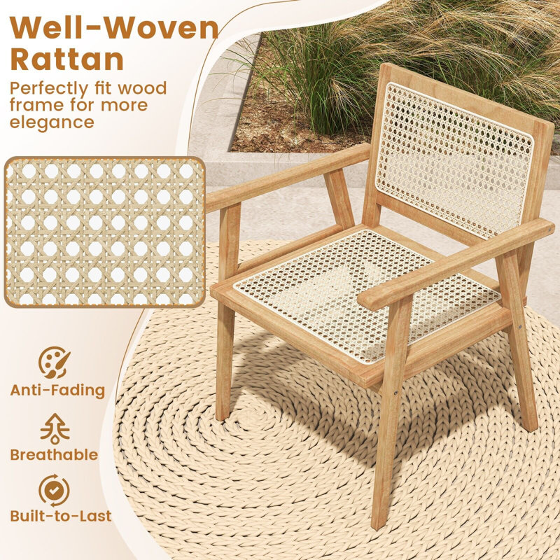 Amayla Outdoor Patio Dining Armchair
