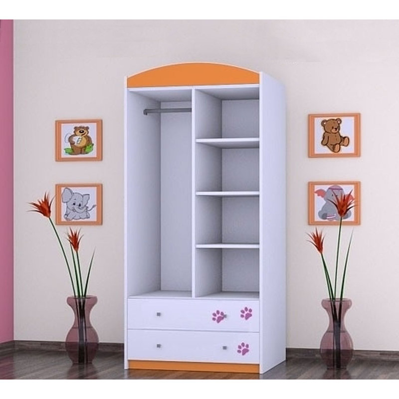 Callaway 2 Door Wardrobe, Orange