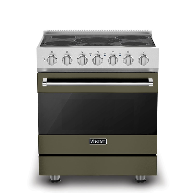 Viking30"W./24"D. Electric Self-Clean Range-5 Burners, Martini