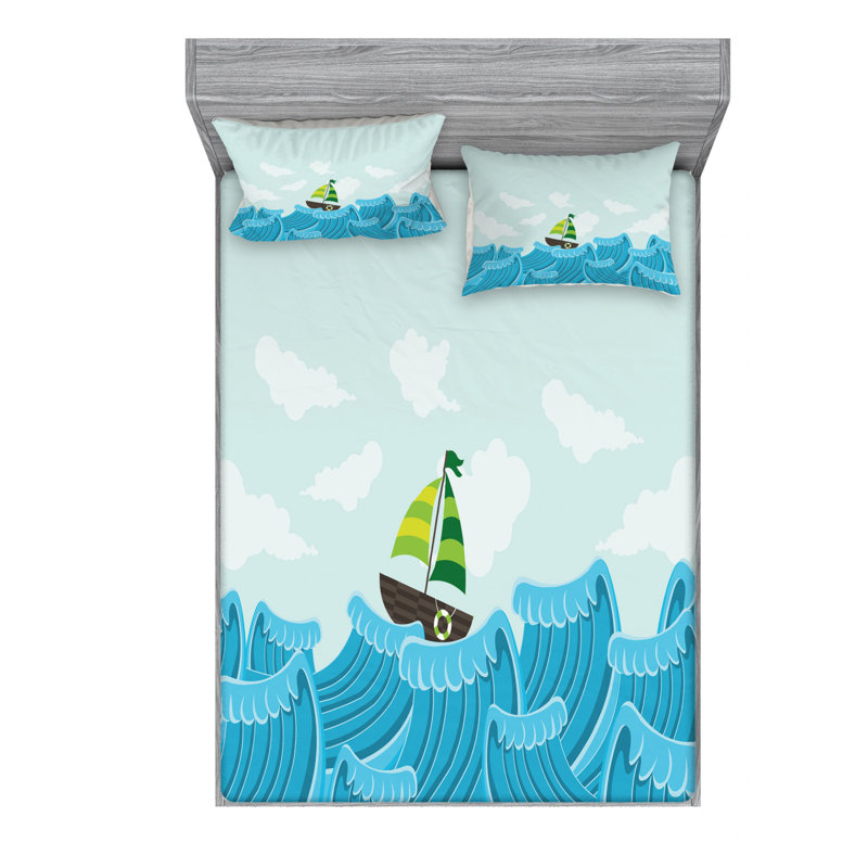 Microfiber Sheet Set, Full/Double Sheet Set with Fitted Sheet
