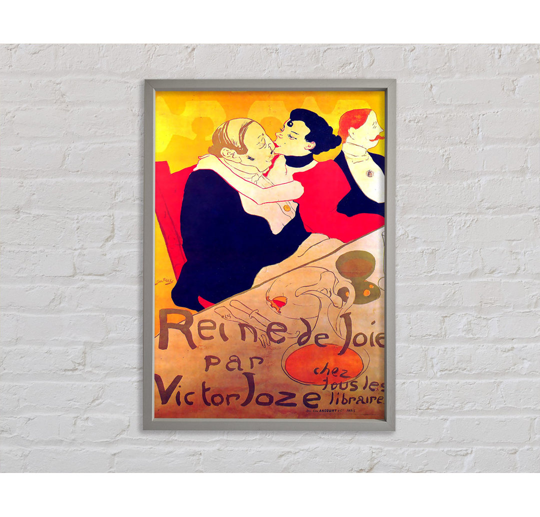 Toulouse Lautrec Rene De Joie 2 - Einzelner Bilderrahmen Kunstdrucke auf Leinwand