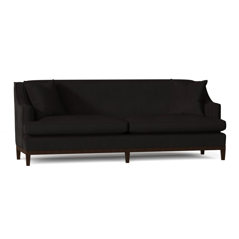 Cardiff Upholstered Sofa, 72" W, Grayson Espresso, Black Walnut