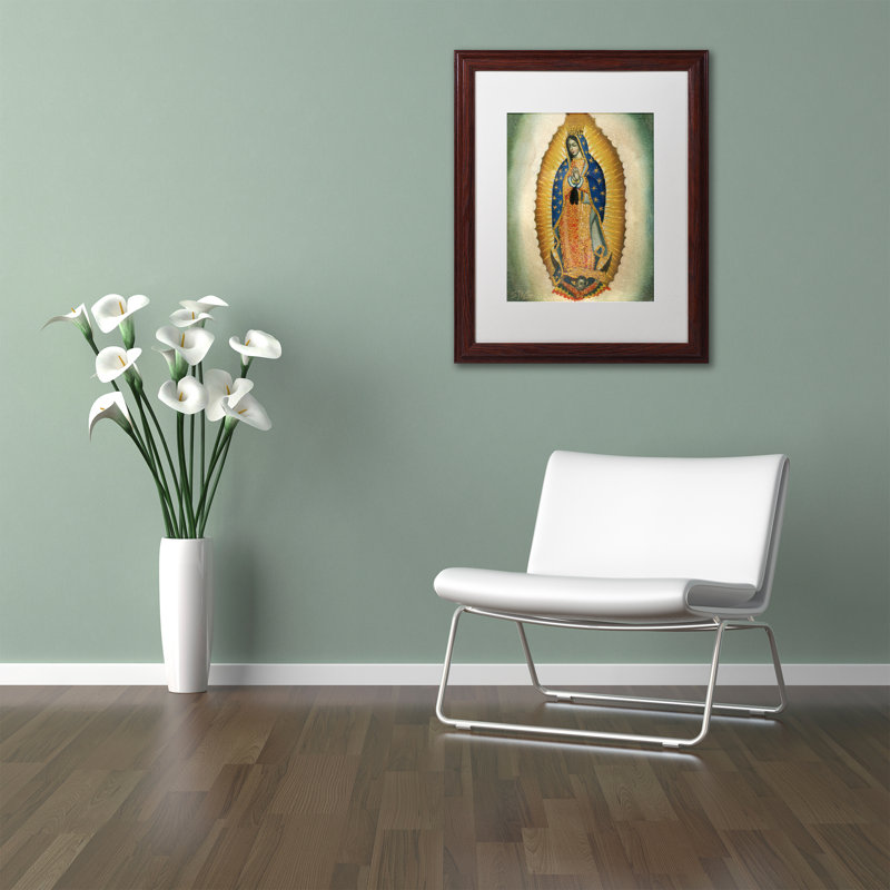 «the virgin', reproduction d’art encadrée, H 14 po x l 11 po x P 0,5 po
