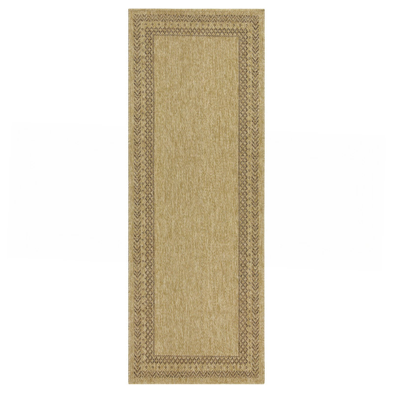 Mocha Indoor/Outdoor Area Rug, Runner 2'7" x 7'3"