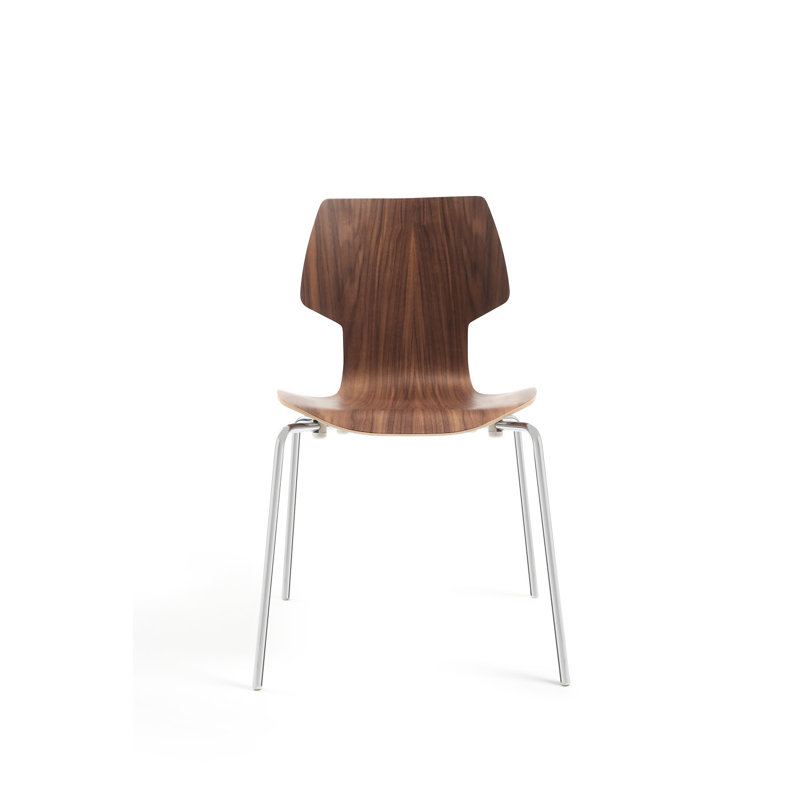 Gracia 46cm H Side Chair, White, Walnut