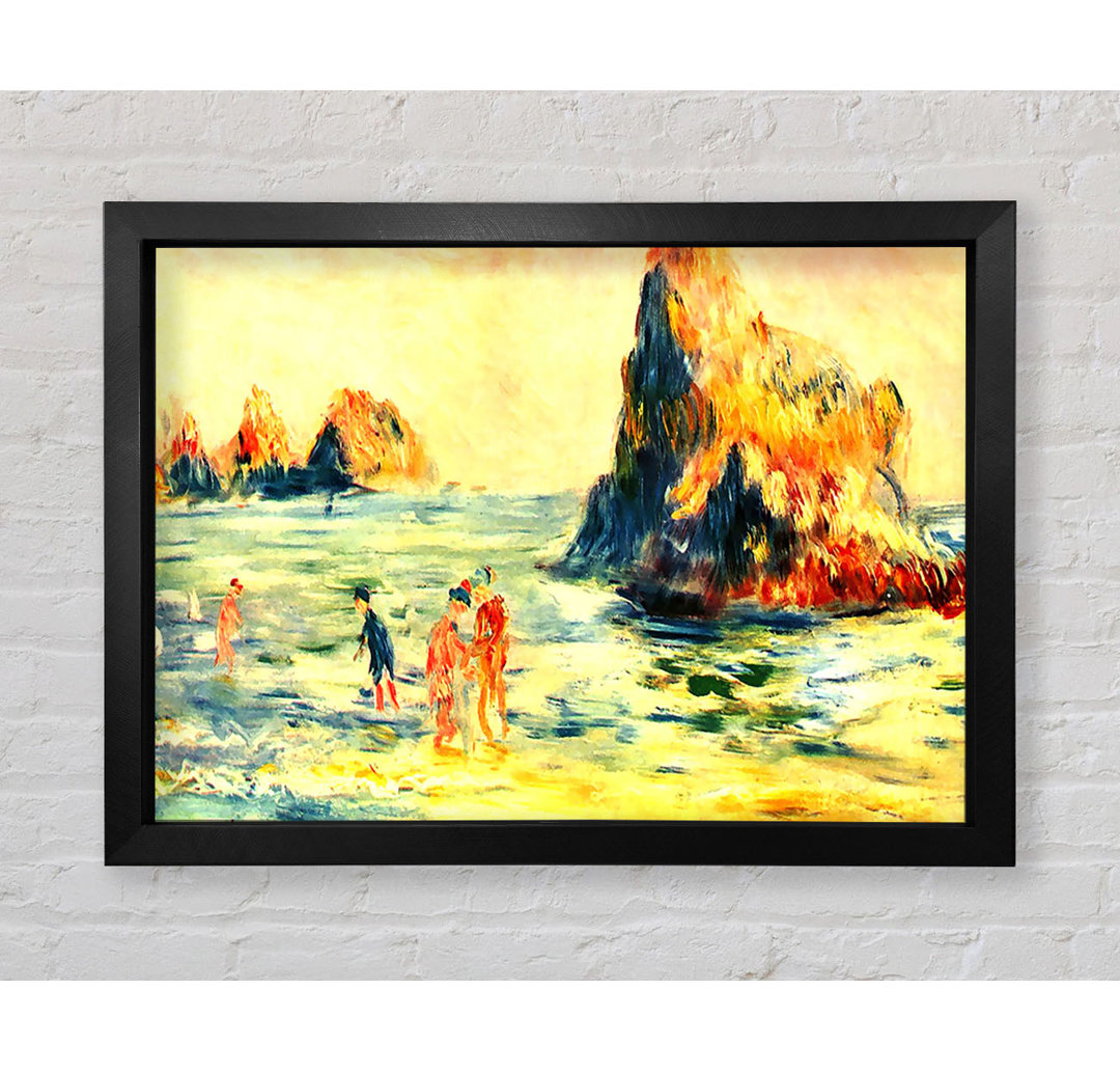 Renoir Rock Cliffs In Guernsey - Einzelner Bilderrahmen Kunstdrucke