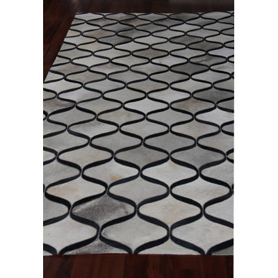 Natural Hide Cowhide Geometric Indoor Rug