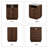Seyla 18''W Nightstand Set of 2 with 2-Drawer Open Cubby, Built-In Charge Outlets-946801563