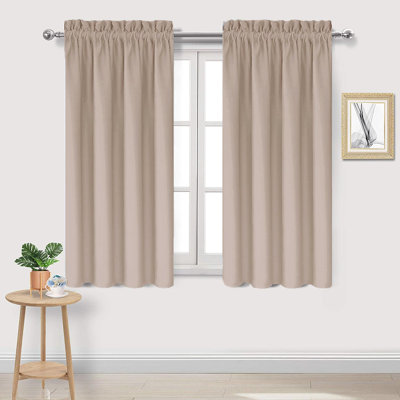 Ensemble de 2 panneaux de rideaux occultants 2 panneaux isolants, isolants et économiseurs d'énergie pour la chambre à coucher et le salon