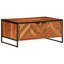 Table basse vidaXL Couleur bois naturel Bois d'acacia massif avec structure en fer