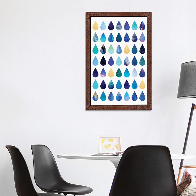 Rain - Floater Frame Print on Canvas, Brown Framed, 101.6 cm H x 66.04 cm W