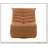 Talmon Orange Synthenic Leather Glider Recliner with Swivel