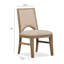 Table de salle à manger extensible à tréteaux avec 8 chaises d'appoint-124445553