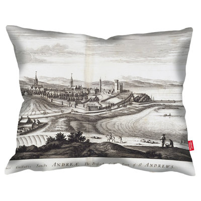 Illustration of St. Andrews British Library Cushion
