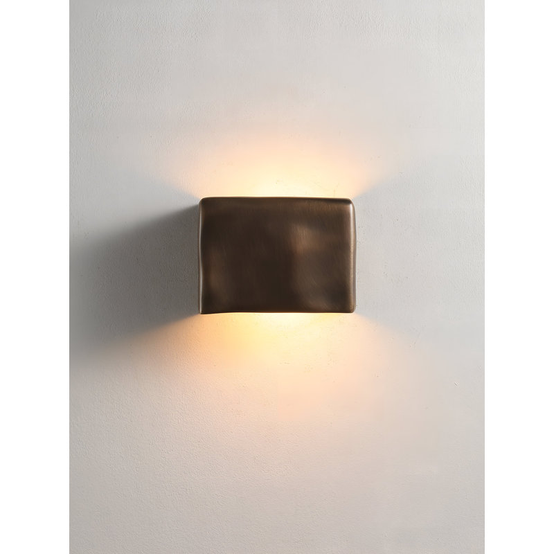 Lampe murale carrée en laiton