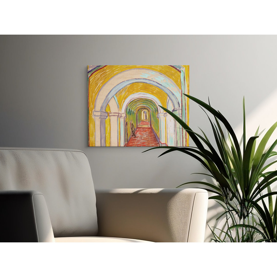 Expressionist Arched Hallway Canvas Print