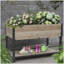 45 po. Lits de culture combinés en fer et en bois avec pieds et supports de rangement