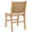 Chaise en cuir tissé d'Yvona-680503936