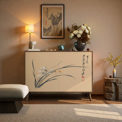 Armoire de rangement à deux portes en pin