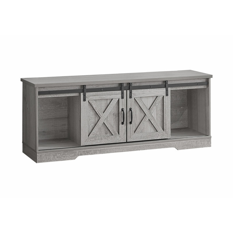 TV Stand, 60 Inch, Console, Media Entertainment Center, Storage Cabinet, Living Room, Bedroom, Gray Laminate, Transitional