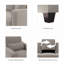 Fauteuil Alitza de 88,9 cm de large-676781025