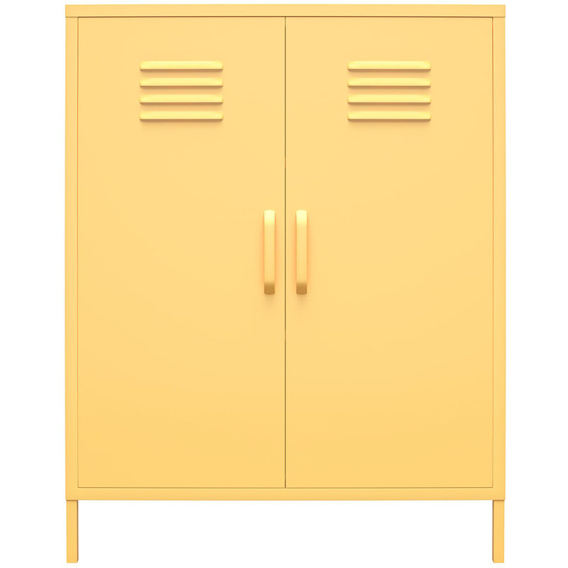 Lamprecht 2 -Door 2 -Shelf, Yellow
