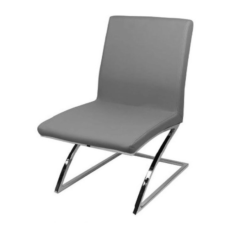 Chaise parsons rembourrée Hussain, Gris