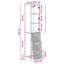  Cabinet Set 2 Pcs Engineered Wood Storage Furniture Modern Living Room-710116153