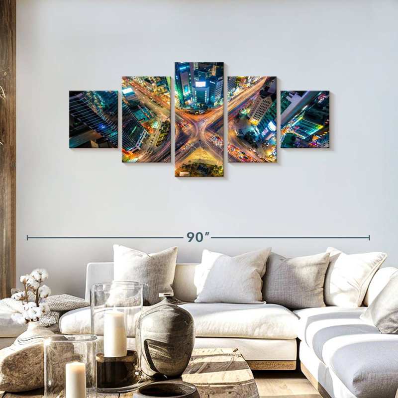 Seoul Interstection, 30" H x 68" W