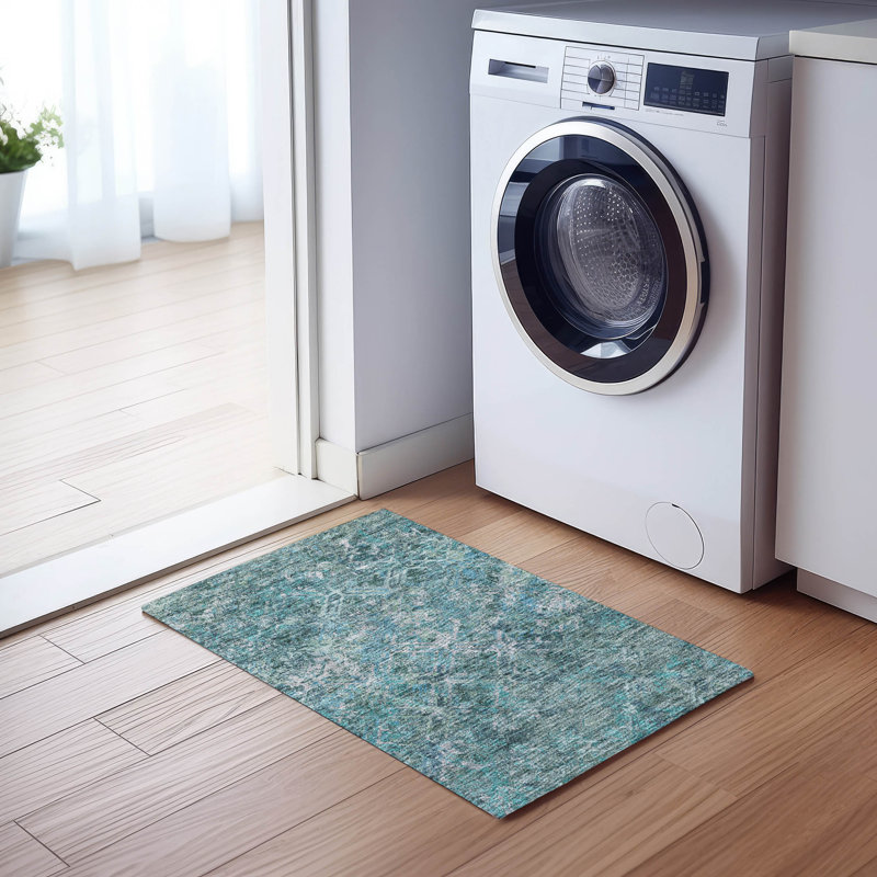  Mahaney Indoor/Outdoor Area Rug with Non-Slip Backing, Rectangle 1'8" x 2'6"