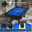 Table de billard 7 pi pour la maison, table de billard moderne avec finition en bois noir, comprend des queues, des balles et des accessoires-129867223
