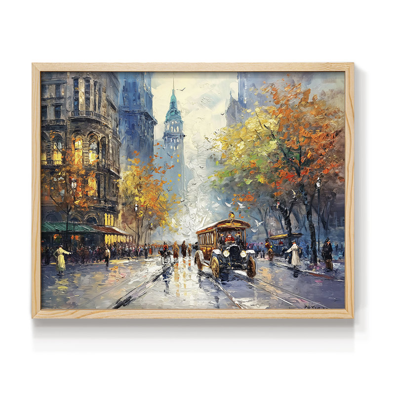 Paysage - CLVII - Reproduction encadrée - Restickable, Naturel, H 16 po x l 20 po