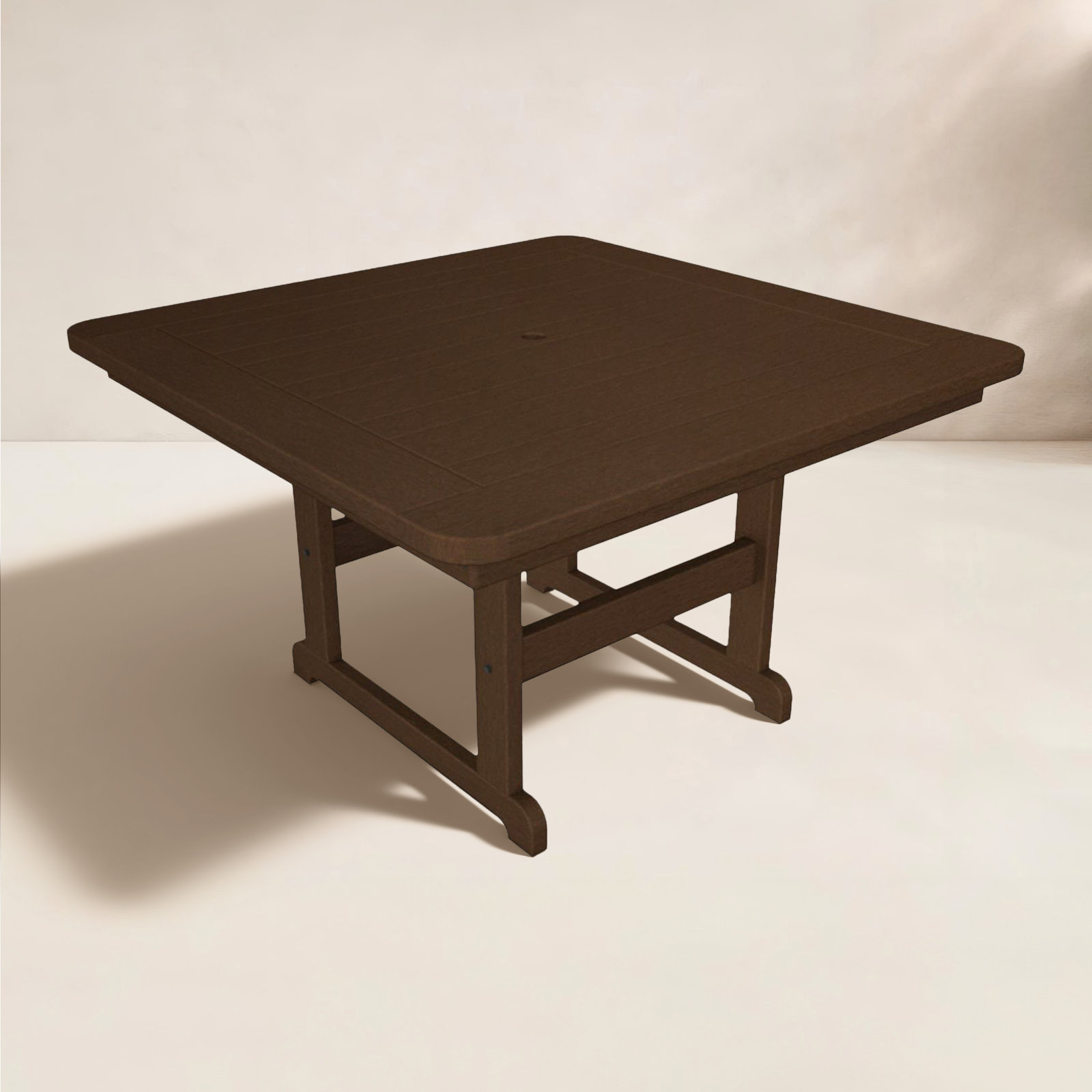 POLYWOOD® Park 50" Patio Dining Table, Mahogany