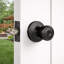 Bouton de porte d'entrée Terrace en noir mat-128133780